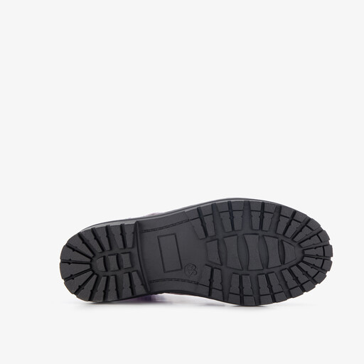 Meisjes veterboots met glitters paars