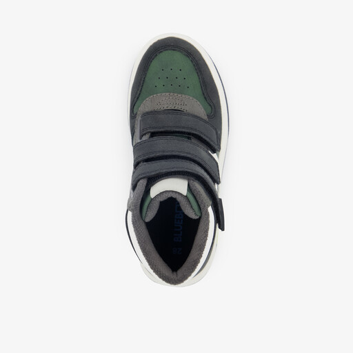 Hoge jongens sneakers grijs groen
