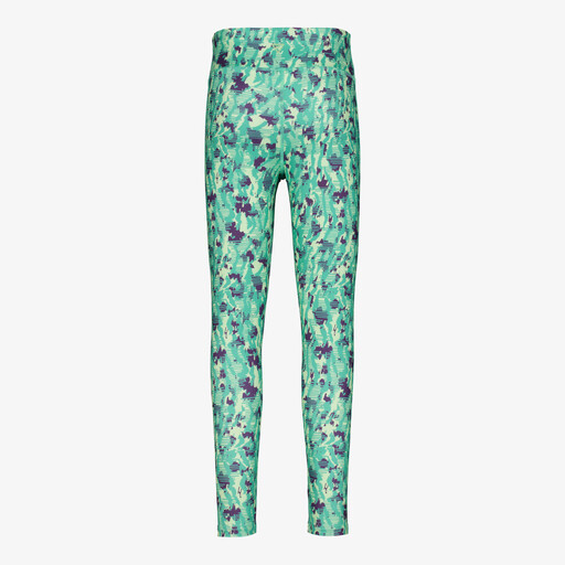 Meisjes sportlegging met print groen