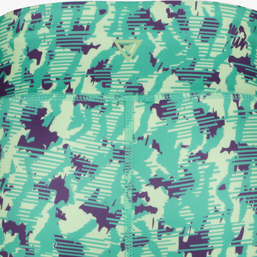 Meisjes sportlegging met print groen