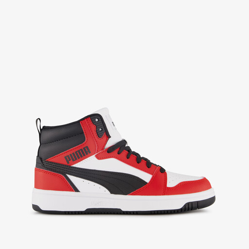 Rebound V6 Mid jongens sneakers rood zwart