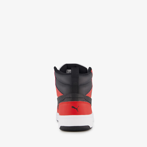 Rebound V6 Mid jongens sneakers rood zwart
