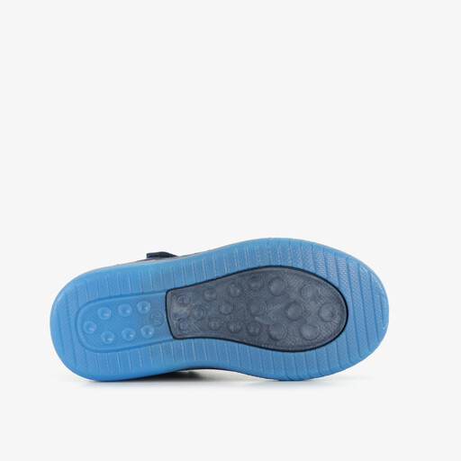 Hoge jongens sneakers met lichtjes blauw