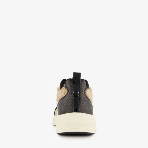 Dames dad sneakers met teddy detail