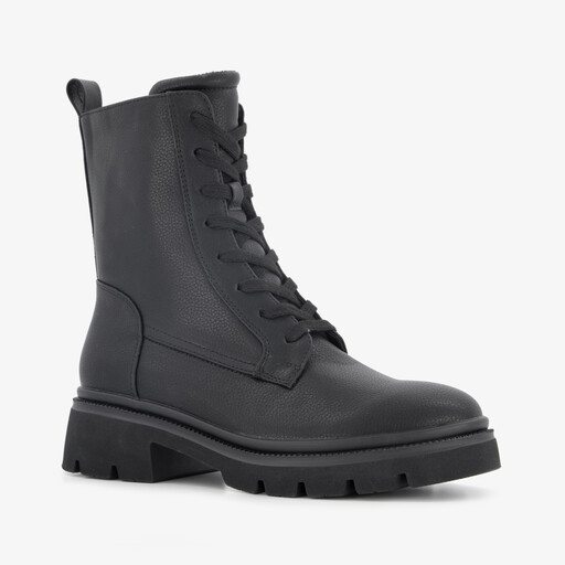 Dames veterboots zwart
