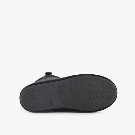 Heren sloffen zwart grijs