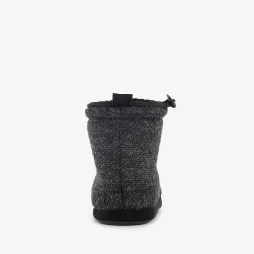 Heren sloffen zwart grijs