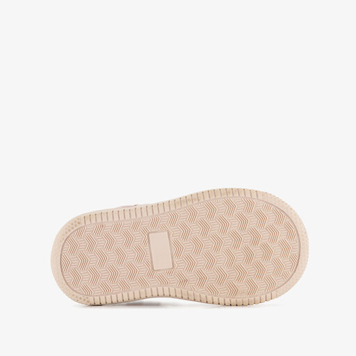 Hoge meisjes sneakers met luipaardprint roze