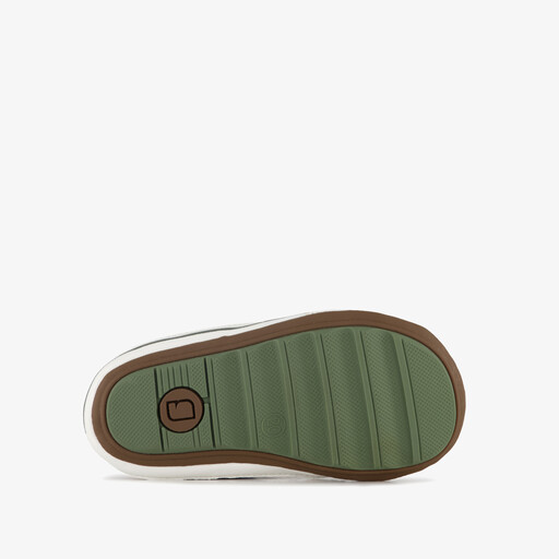 Leren babyschoenen groen bruin