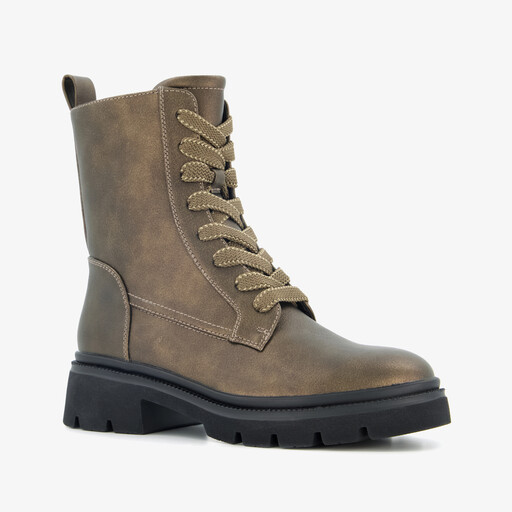 Dames veterboots brons
