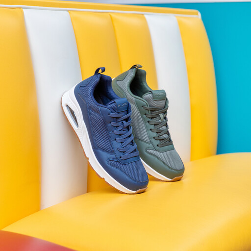 Uno - Fastime heren sneakers groen