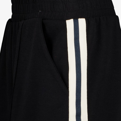 Dames sweatshort zwart blauw