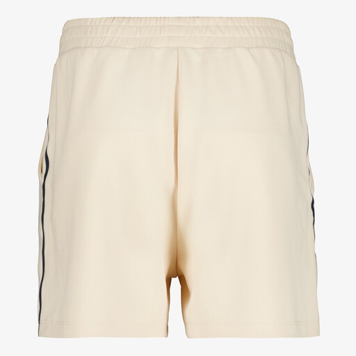 Dames sweatshort beige zwart