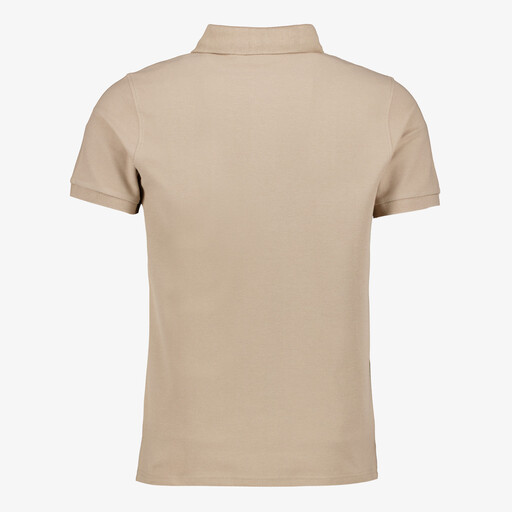 Heren polo beige