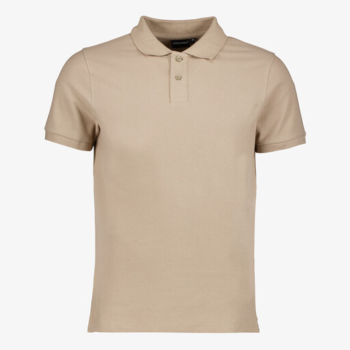 Heren polo beige