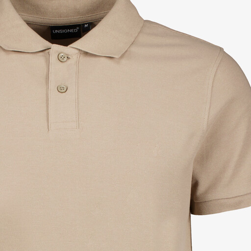 Heren polo beige