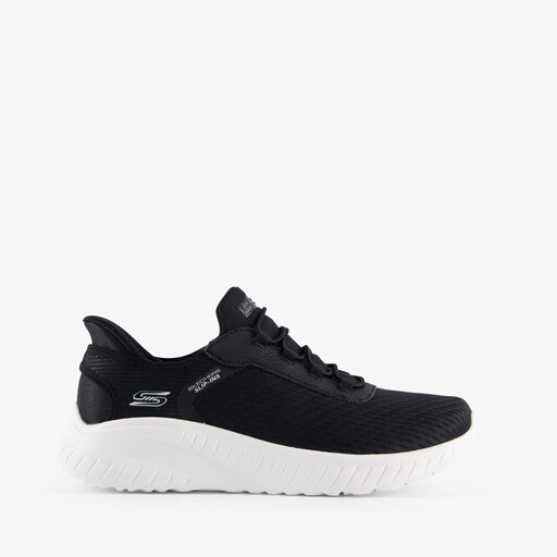 Slip-ins: Bob Squad dames sneakers zwart wit