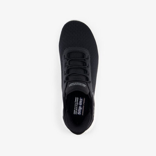 Slip-ins: Bob Squad dames sneakers zwart wit