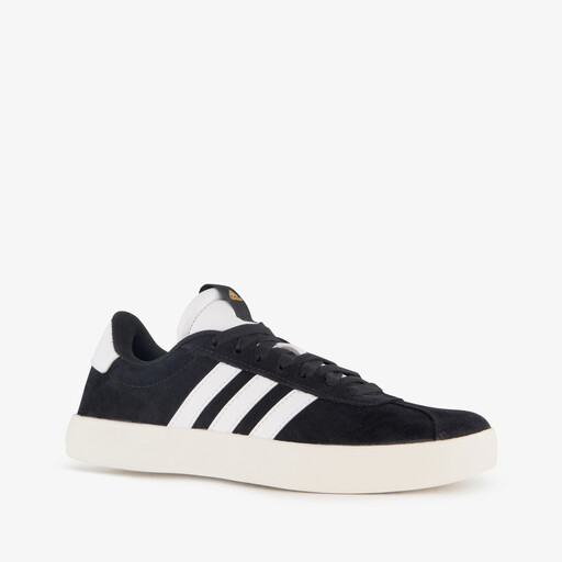 VL Court 3.0 leren dames sneakers zwart wit