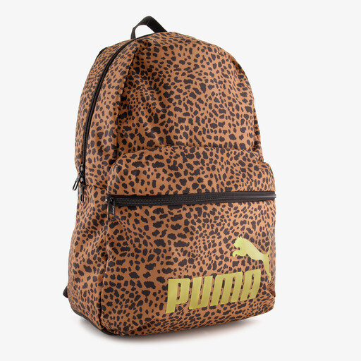 Phase AOP rugzak met panterprint bruin 29 liter