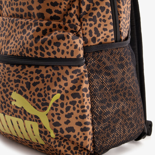 Phase AOP rugzak met panterprint bruin 29 liter