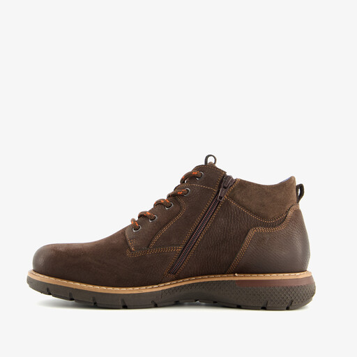 Leren heren veterboots bruin