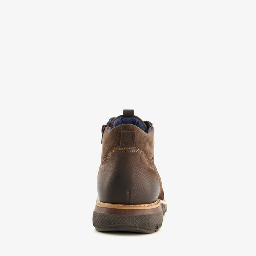 Leren heren veterboots bruin