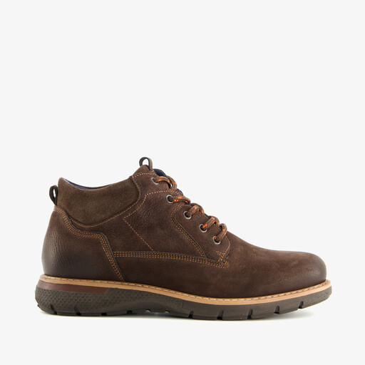 Leren heren veterboots bruin
