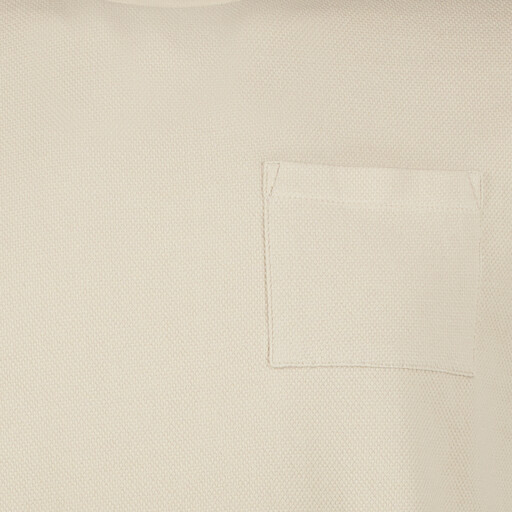 Heren T-shirt met borstzakje beige