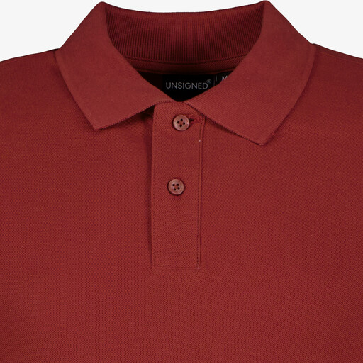 Heren polo bordeauxrood