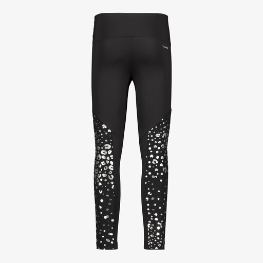 JG TR-ES GL meisjes sportlegging zwart zilver