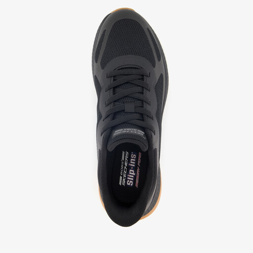 Slip-ins: BOBS Sport Squad heren sneakers zwart bruin