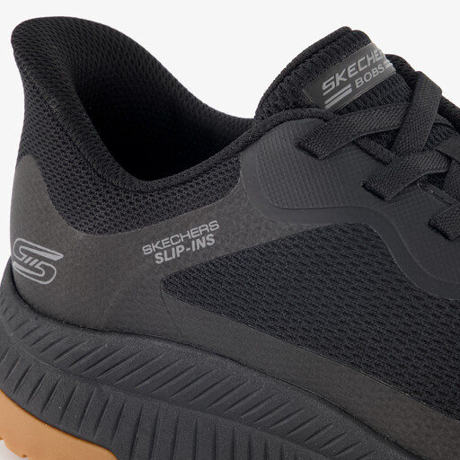 Slip-ins: BOBS Sport Squad heren sneakers zwart bruin
