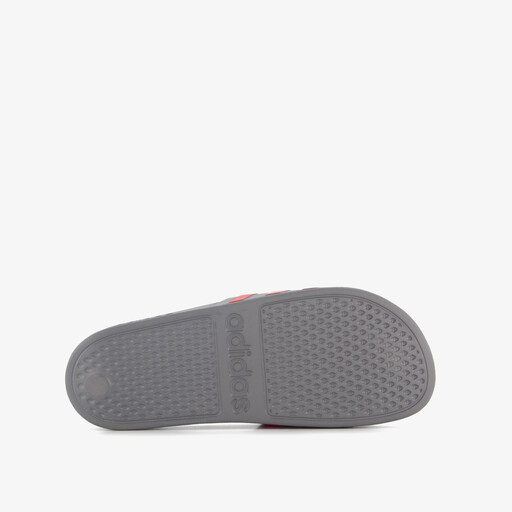 Adilette Aqua heren badslippers grijs rood