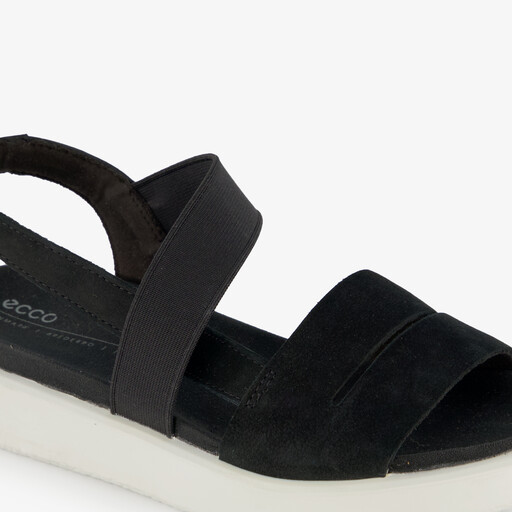 ECCO Yuma leren dames sandalen zwart
