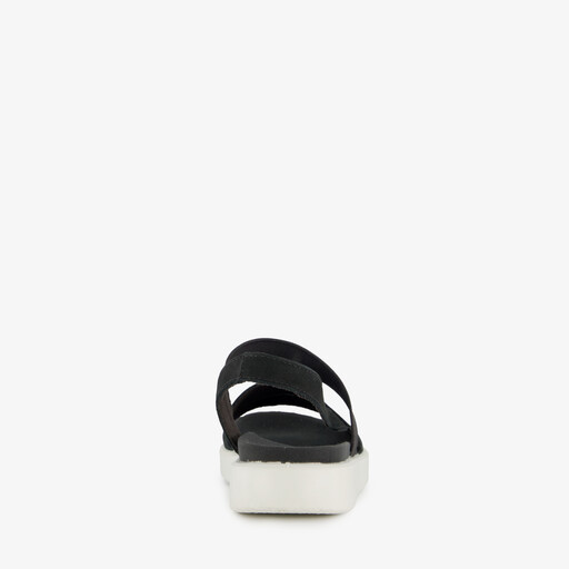 ECCO Yuma leren dames sandalen zwart