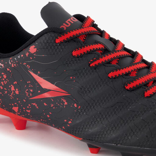 Glide FG kinder voetbalschoenen zwart rood