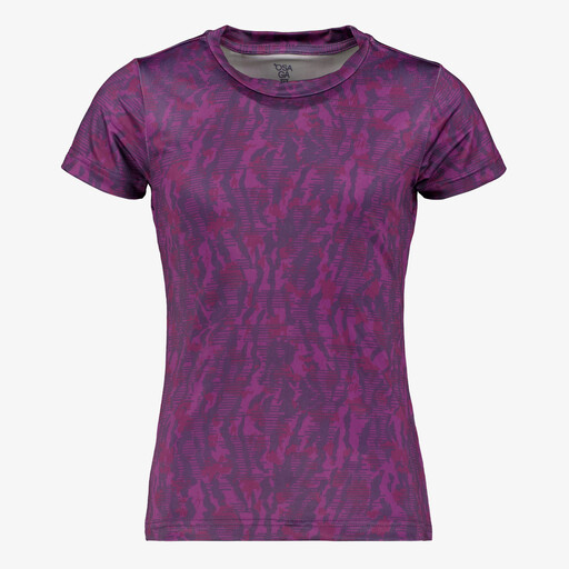 Dry meisjes sport T-shirt met print paars