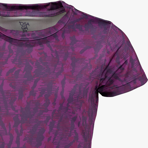 Dry meisjes sport T-shirt met print paars