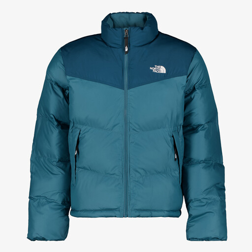 Gewatteerde heren winterjas blauw