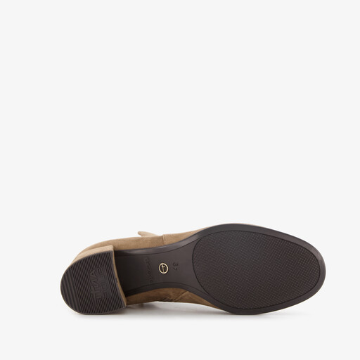 Dames enkellaarsjes beige