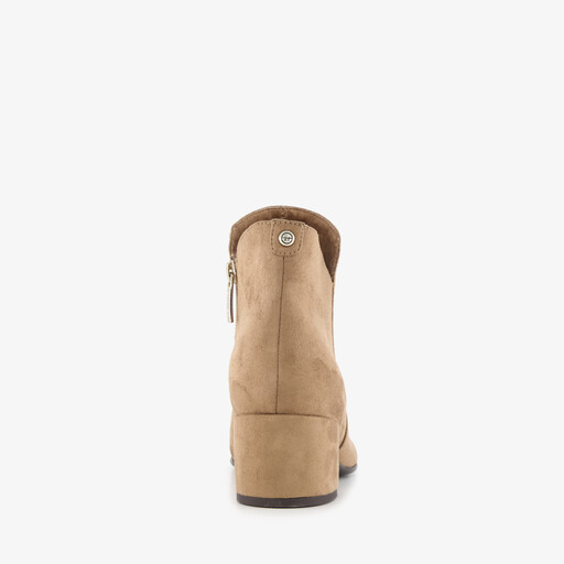 Dames enkellaarsjes beige