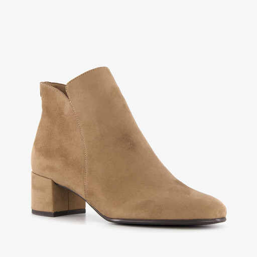 Dames enkellaarsjes beige