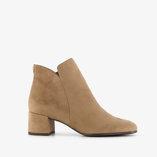 Dames enkellaarsjes beige