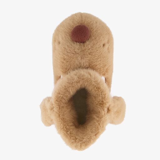 Pantoffels hond beige