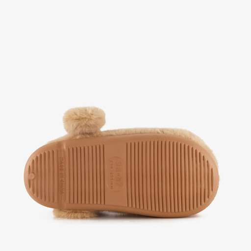 Pantoffels hond beige
