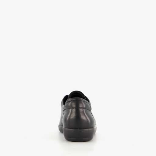 ECCO Soft 2.0 Classic leren dames sneakers zwart