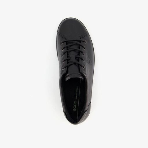 ECCO Soft 2.0 Classic leren dames sneakers zwart