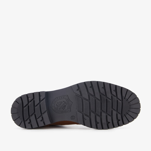 Leren heren veterboots cognac