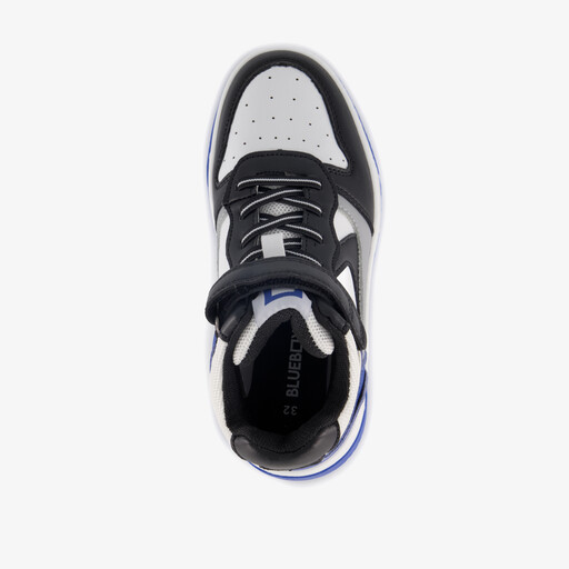 Hoge jongens sneakers blauw wit